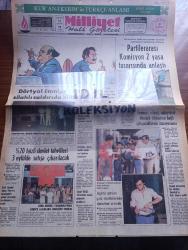 Milliyet Gazetesi - Turkish Newspaper - 31 Temmuz 1980 - Süleyman Demirel ve Bülent Ecevit karikatür çizen Bedri Koraman - Dörtyol emniyet amiri silahlı saldırıda öldürüldü - kaçırılan hasankeyf bucağı belediye başkanının şoförü ölü olarak bulundu - Ayasofya'nın Hünkar mahfelinde Kadir gecesi namaz kılınacak fotoğraf - partilerarası  komisyon 2 yasa tasarısında anlaştı - Filistin Kurtuluş örgütü temsilcisi Abu Fıraz Türkiye'den İsrail konusunda daha ileri adımlar bekliyoruz - Silahlı kuvvetlerin İhsan Sabri Cağlayangil'e uyarı mektubu verdiği yolundaki haberler yalanlandı - Süleyman Demirel genç subayların Atatürk ilkelerine bağlı çalışacaklarına inanıyorum - İstanbul Belediye Başkanı Aytekin Kotil - İstanbul Üniversitesi fen fakültesi dekanlığına Profesör Ahmet Yüksel Özemre seçildi - Zülfü Livaneli için Alman TV'si program yaptı fotoğraf - Tele Pano yazan Erman Şener - televizyonda bugün - Latin Amerika'dan örnekler yazan Sami Kohen - Star deterjan - MSP'li Şevket Kazan