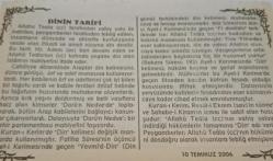 10 Temmuz 2006-Orijinal Takvim Yaprağı-Doğum Günü-Söz,Nişan,Nikâh,Düğün ve Önemli Günler Hediyesi-Bizim Anadolu Takvimleri-Ayet(Hz.Ali (r.a.)-(Anavasa Mahkemesi, SP nin Kapatılmasına karar verdi.(1992))-Seyfeddin - Belkis-Dinin Tarifi