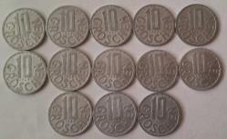 AVUSTURYA 1953-71 ARASI  10 GROSCHEN LOTU