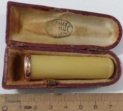 OSMANLI SON DÖNEM ORİJİNAL KUTUSUNDA SIKMA KEHRİBAR AĞIZLIK RR1BB1 ÇOK NADİR