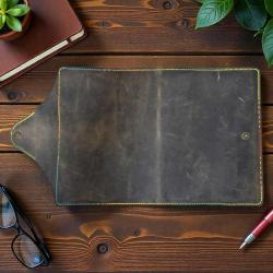 %100 El Yapımı Hakiki Deri A5 Defter/Ajanda Kılıfı Organizer