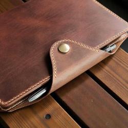 %100 El Yapımı Hakiki Deri A5 Defter/Ajanda Kılıfı Organizer