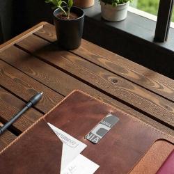 %100 El Yapımı Hakiki Deri A5 Defter/Ajanda Kılıfı Organizer