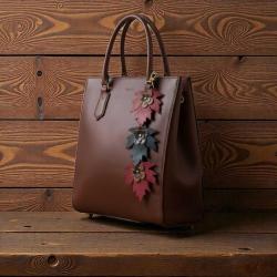 El Yapımı Deri Çanta Süsü 7