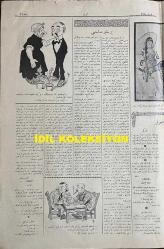 Osmanlıca Akbaba Mizah Dergisi-Gazetesi, Orijinal Dönem Basım, (Ottoman Magazine-Newspaper) - 15 Ağustos 1927 - Sayı: 488 - Karikatürist Ramiz Gökçe'nin Çalışması: İran Gazeteleri Aleyhimizde Ateş Püskürüyor... 