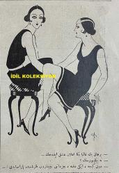 Osmanlıca Akbaba Mizah Dergisi-Gazetesi, Orijinal Dönem Basım, (Ottoman Magazine-Newspaper) - 15 Ağustos 1927 - Sayı: 488 - Karikatürist Ramiz Gökçe'nin Çalışması: İran Gazeteleri Aleyhimizde Ateş Püskürüyor... 