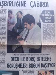 Milliyet Gazetesi - Turkish Newspaper - 22 Temmuz 1980 - Süleyman Demirel ve Bülent Ecevit karikatür çizen Bedri Koraman - Bülent Ecevit onarım hükümeti bir an önce kurulmalıdır - Süleyman Demirel anarşiye karşı liderleri işbirliğine çağırdı -  Nihat Erim'in cenazesi devlet töreni ile bugün kaldırılıyor - Çanakkale milletvekili Ahmet Nihat Akay Adalet Partisinden istifa etti - İçişleri Bakanı Mustafa Gülcügil Vali ve emniyet müdüründen bilgi aldı - Turgut Özal durmadan hesap yaptı fotoğraf - OECD ile borç erteleme görüşmeleri bugün başlıyor - Trabzon'da kurşunlanarak öldürülmüş TÖB DER bir öğretmenin cesedi bulundu - Aksaray geçidi hazır ama iş dükkancılara kaldı fotoğraf - Humeyni İran'ın dışı açılan tüm kapılarını kapatmasını istedi - el kırma edebiyatı yazan Mümtaz Soysal - MSP Genel Başkan yardımcısı Fehmi Cumalıoğlu MSP'nin kuracağı hükümeti AP Ve CHP dıştan desteklemeli - yeni bir erteleme şekli yazan Emin Çölaşan - hisse senedi tahvil ve bankerler