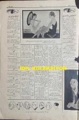 Osmanlıca Akbaba Mizah Dergisi-Gazetesi, Orijinal Dönem Basım, (Ottoman Magazine-Newspaper) - 22 Ağustos 1927 - Sayı: 490 - Karikatür: Halk Fırkası, İntihabat Meydanında Tek Başına Yarış Ediyor... 