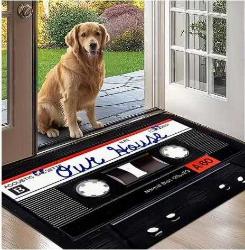 1 Vintage Kaset Tasarımlı Hoş Geldin Paspas 40cm X 60cm