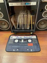 1 Vintage Kaset Tasarımlı Hoş Geldin Paspas 40cm X 60cm