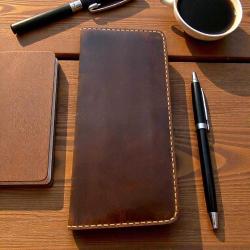 LUANDA %100 El Yapımı Uzun Deri Cüzdan