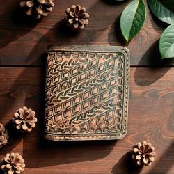 LUANDA Hand Crafted %100 El Yapımı Uzun Deri Cüzdan