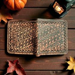 LUANDA Hand Crafted %100 El Yapımı Uzun Deri Cüzdan