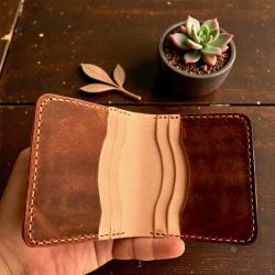 LUANDA Hand Crafted %100 El Yapımı Uzun Deri Cüzdan