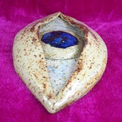 EL YAPIMI SERAMİK GÖZ FORMLU KORUYUCU NAZARLIK DUVAR SÜSÜ