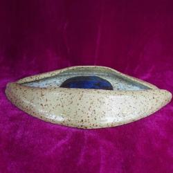 EL YAPIMI SERAMİK GÖZ FORMLU KORUYUCU NAZARLIK DUVAR SÜSÜ 2