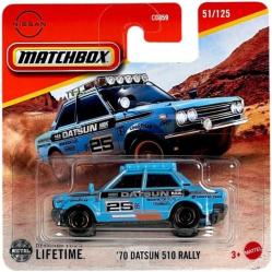 Matchbox - '70 Datsun 510 Rally - Mavi