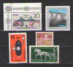 DDR - Almanya - MNH - Damgasız Pul lotu