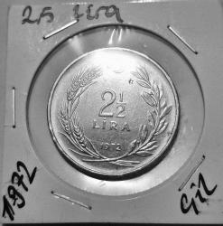 708// 2,5 Lira 1972 çil