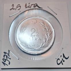 709// 2,5 Lira 1972 çil
