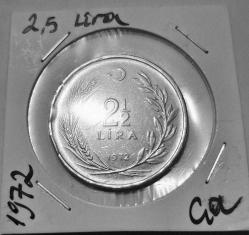 710// 2,5 Lira 1972 çil