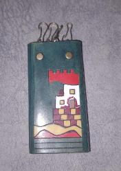 VİNTAGE DÖNEM ZARİF VE NADİR BİR TASARIM ORJİNAL DERİ ANAHTARLIK KONDİSYON YÜKSEK KOLEKSİYONLUK ÇOK NADİR