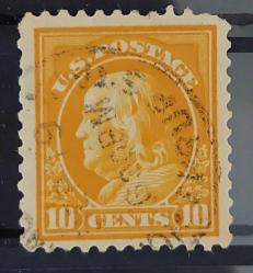 LOT.236 » Amerika 1914- Franklin 10 cent nadir - damgalı