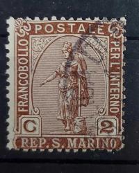 LOT.73 » San Marino (1899) - damgalı