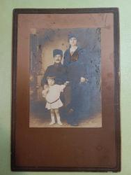 Eski Osmanlı Subayı aile fotoğrafı.