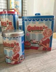 Vintage teneke kutu set