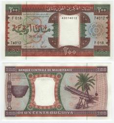 Moritanya 2002 Yılı 200 Ouguiya ÇİL