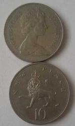İNGİLTERE 1970 10 PENCE