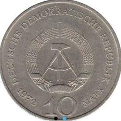 Almanya - Doğu Almanya, 10 mark, 1972 Ça Weimar yakınlarındaki Buchenwald Anıtı