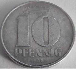 Almanya - Doğu Almanya 10 pfennig, 1968