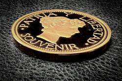 ALTIN KAPLAMA ROSE YENİ YAPIM MADENİ PARA 19