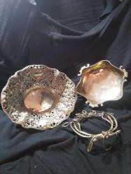 Telkari/ Gümüş şekerlikler 3 lü set