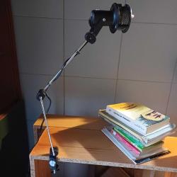 Kelepçeli ,Kollu Masa Lambası,Vintage