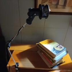 Kelepçeli ,Kollu Masa Lambası,Vintage