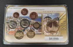Letonya1-2-5-10-20-50 Eurocent 1-2 Euro 2014 Madeni Para Seti (MADALYALI)