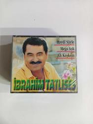 İbrahim tatlıses -haydi söyle - mega aşk - ah keşkem 3  disc koleksiyon   albümü   acılmamış ambalajında sıfır  koleksiyon klasik  cd  film YILMAZ VİDEO
