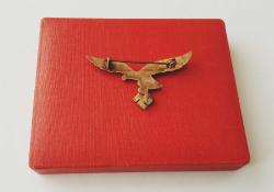 İKİNCİ DÜNYA SAVAŞI ALMANYA - NAZİ ASKERİ PİLOT ROZETİ - BRÖVE - MADALYA C3829