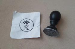 İKİNCİ DÜNYA SAVAŞI ALMANYA - NAZİ ASKERİ MÜHÜR - ROZET - MADALYA C3836