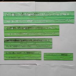 Logarex Harf ve Rakam Şablon Seti,5 adet