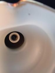 Antika Beş Kollu Porselen Avize ,Pirinç Kaideli