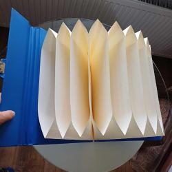 Akordiyon Dosya Mavi,Vintage