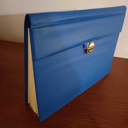 Akordiyon Dosya Mavi,Vintage