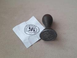 İKİNCİ DÜNYA SAVAŞI ALMANYA - NAZİ ADOLF HİTLER ASKERİ MÜHÜR - ROZET - MADALYA C3847