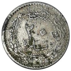 Osmanlı Mehmed Reşad 1327/5 (1914) Yılı 20 Para  ÇT
