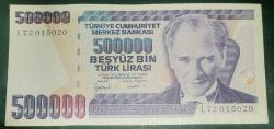 TÜRKİYE  500.000  TL   KAĞIT PARA