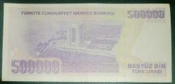 TÜRKİYE  500.000  TL   KAĞIT PARA